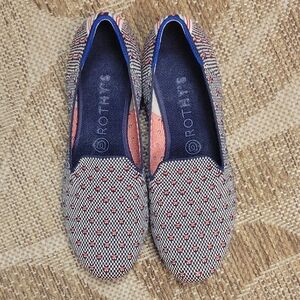 Rothy's Women's Patterned Blue and Orange Flats